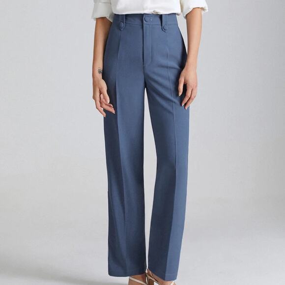 NWOT REVOLVE & MINIMALIST lovers COMMENSE dusty blue dress pants M - Picture 2 of 13